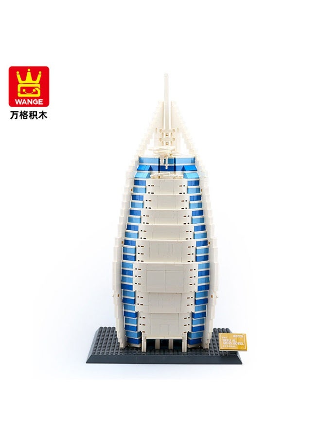 wange Burj Al Arab Hotel Dubai Building Blocks Set 5220 (Age 6+, 1306 Pieces) - Image 4