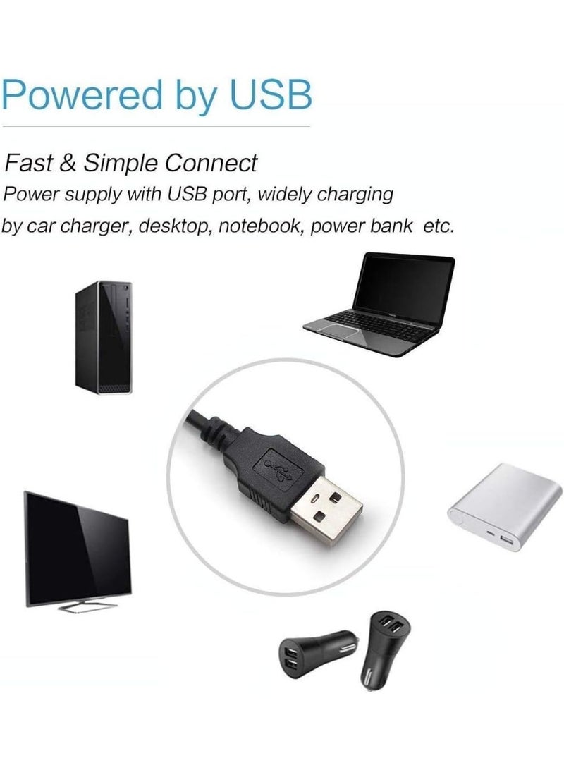 MUNTAQI LED Strip Lights 2M with Remote Control – Multicolor RGB Light Strip with USB Cable, 16 Colors & 4 Modes, Flexible LED Tape for TV, Bedroom, Party, Home Decor, Mood Lighting - Image 4