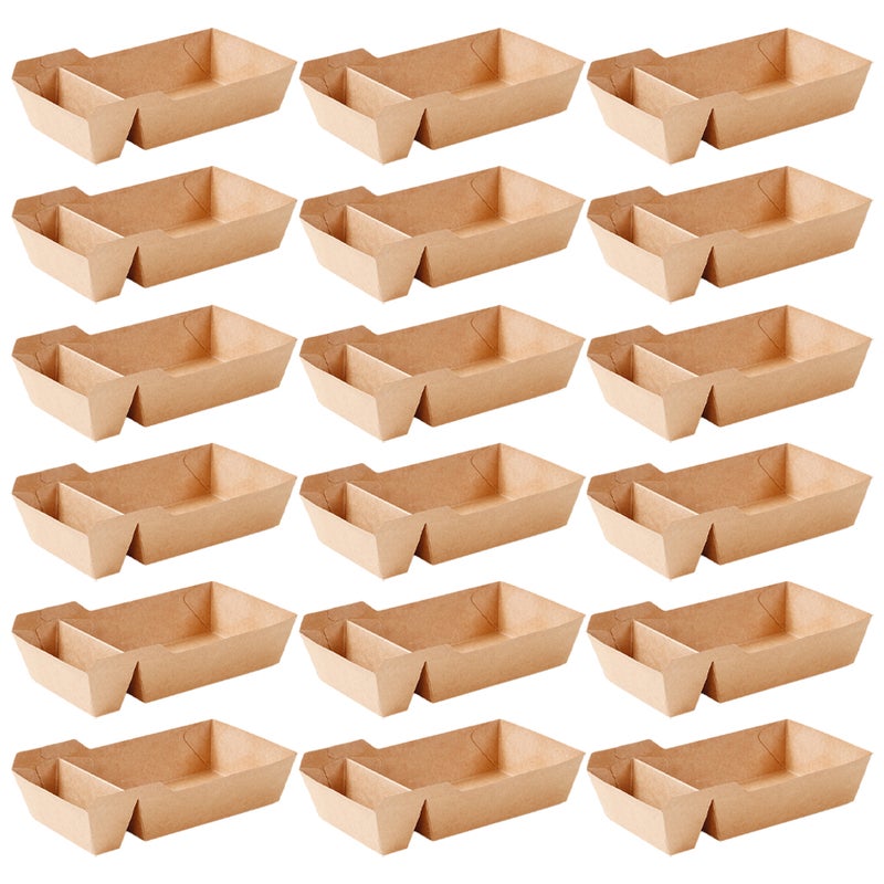 📦 صينية كرافت قابلة للتصرف بنية متينة مثالية للتجمعات الاحتفالية - Image 2