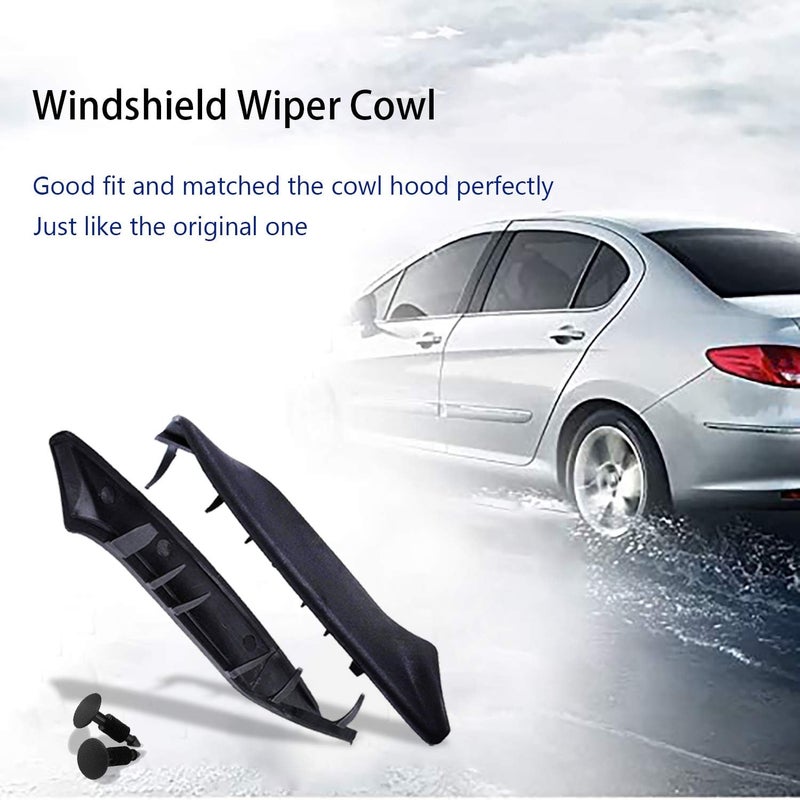 VOFONO Early Bus Wiper Cowling Rubber End Pieces for 2004-2008 Ford F-150 and 2006-2008 Lincoln Mark LT - Image 3