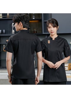 NIBEMINENT Summer  Hotel Restaurant Catering Chef Kitchen Uniform Chef Work Clothes Restaurant Waiter Work Clothes  - Image 1