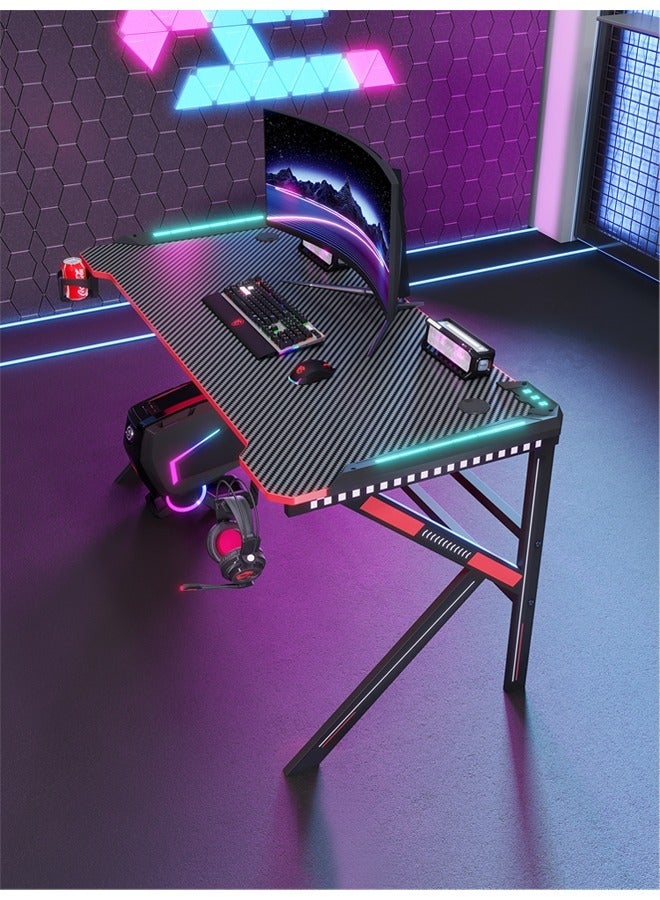 كلناميان مكتب ألعاب وكمبيوتر مريح مع أضواء LED 120 سم - Image 2