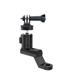 Generic Aluminum Alloy Motorcycle Bicycle Camera Mount Holder GOPRO Action Camera Fixed Seat Recording Instrument Universal Installation-Color:Rear View Mirror Base Installation  - Image 1