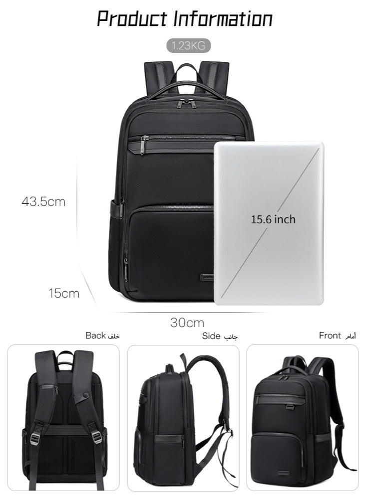 ARCTIC HUNTER Professional Business Travel Backpack, Durable College Laptop Backpack with Laptop and Tablet Compartment for Men, Black - Image 3