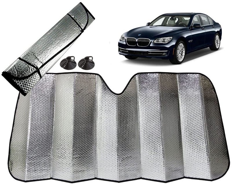 Selifaur - 60x130 cm Foldable Auto Front/Rear Window Car Windshield Sun Shade for 7 Series - Image 1