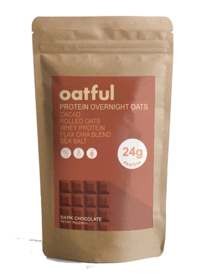 Oatful Dark Chocolate Protein Overnight Oats Mix  - Image 1