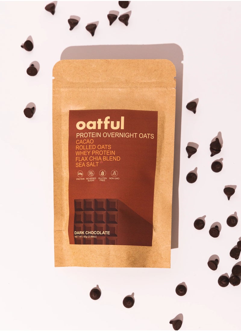 Oatful Dark Chocolate Protein Overnight Oats Mix  - Image 3