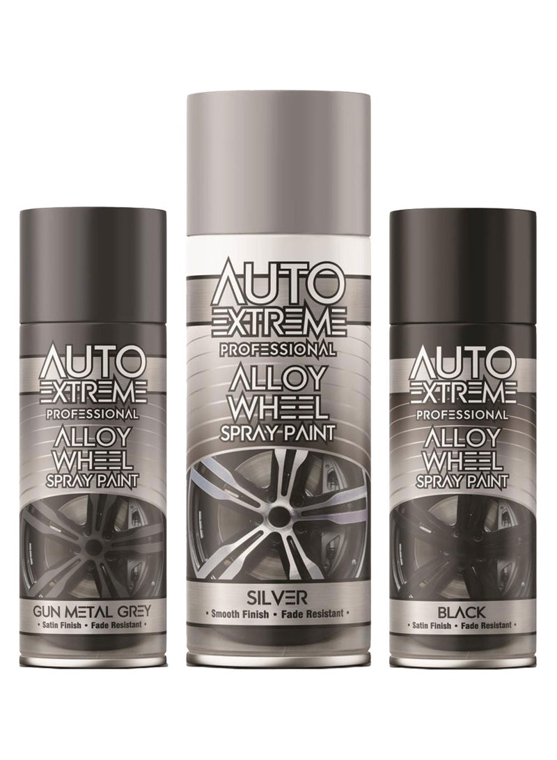 Auto Extreme Alloy Wheel Spray Paint Silver 400ml - Image 2
