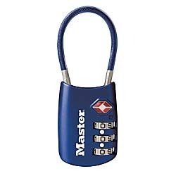Master Lock Master Lock Blue Set Your Own Combination TSA Approved Luggage Lock, Travel Zipper Padlock is Perfect for Suitcases, Bags, or Backpacks, 4688D  - Image 4