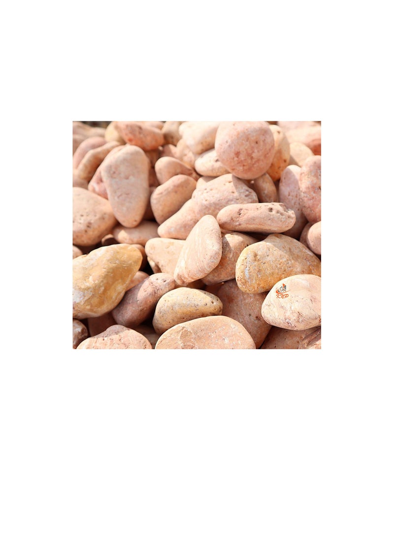 KNP Red Forest River Stone Natural Garden Material 5-8 cm 10 kg - Image 1