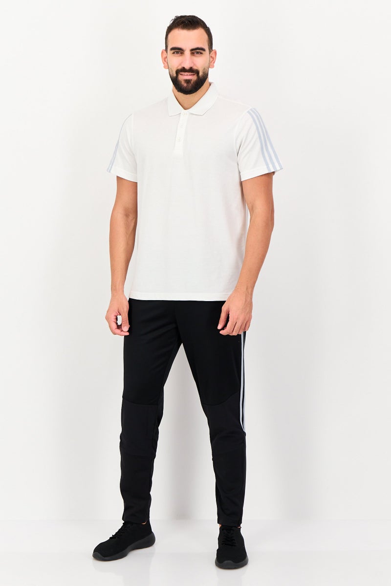 Adidas Men Sportswear Fit Short Sleeve Outdoor Polo Shirt, White - Image 2