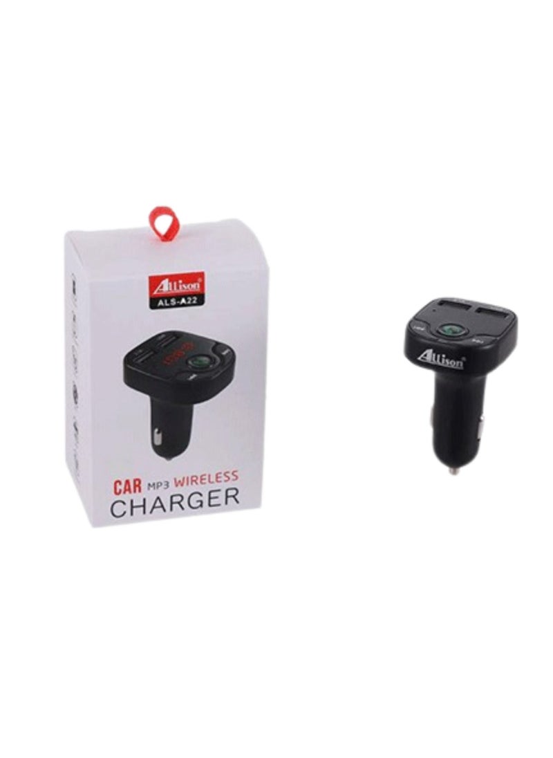 Allison Allison ALS-A22 New Arrival Bluetooth MP3 Car Charger with Call/Bluetooth/FM/TF/Music  - Image 4