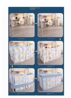 Y&D Bed Canopy Tents Curtain Blackout Curtain Single Bed Tent Curtain Student Shading Cloth Bed Canopy Mosquito Net Student Sleep Privacy Protection  - Image 5