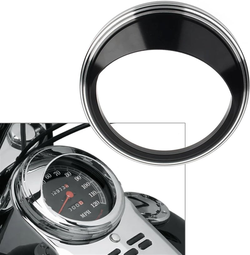 Vuzmode 5" Speedometer Gauge Bezel Trim Ring for Harley - Image 5
