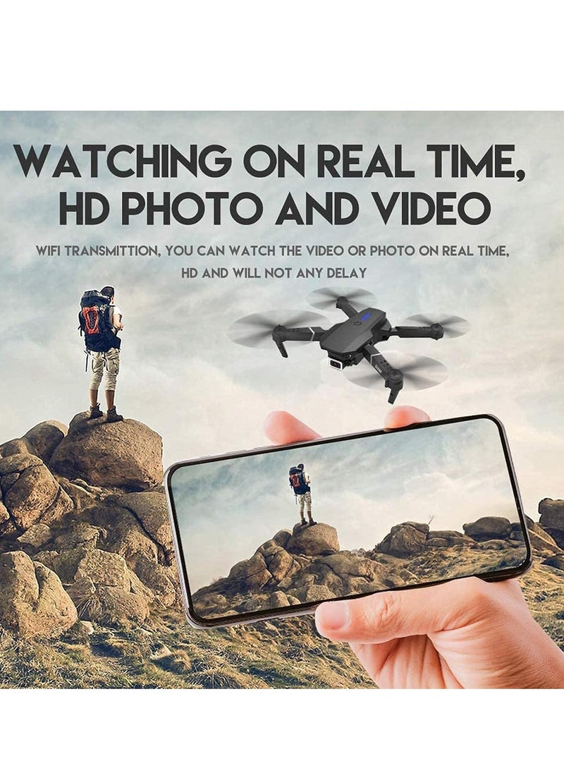 ELTRAZONE Foldable Quadcopter Drone with 360° Roll | 150m Range | Dual HD Camera Lens | 25-30 Min Flight Time | Speed Control, Gesture Manipulation, Optical Flow, Avoidance (Grey)  - Image 4