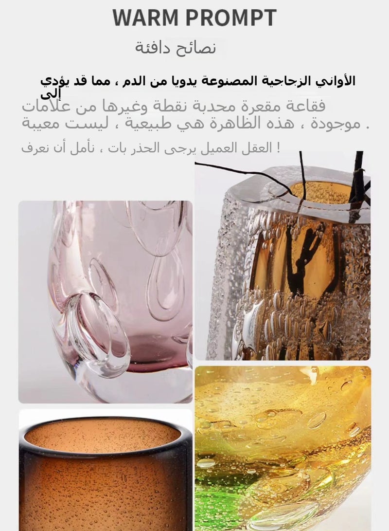 تشاينا مايد [مزهرية زجاجية يدوية من سلسلة التبلور الطبيعي لـGOGEN LIFE]  - Image 4