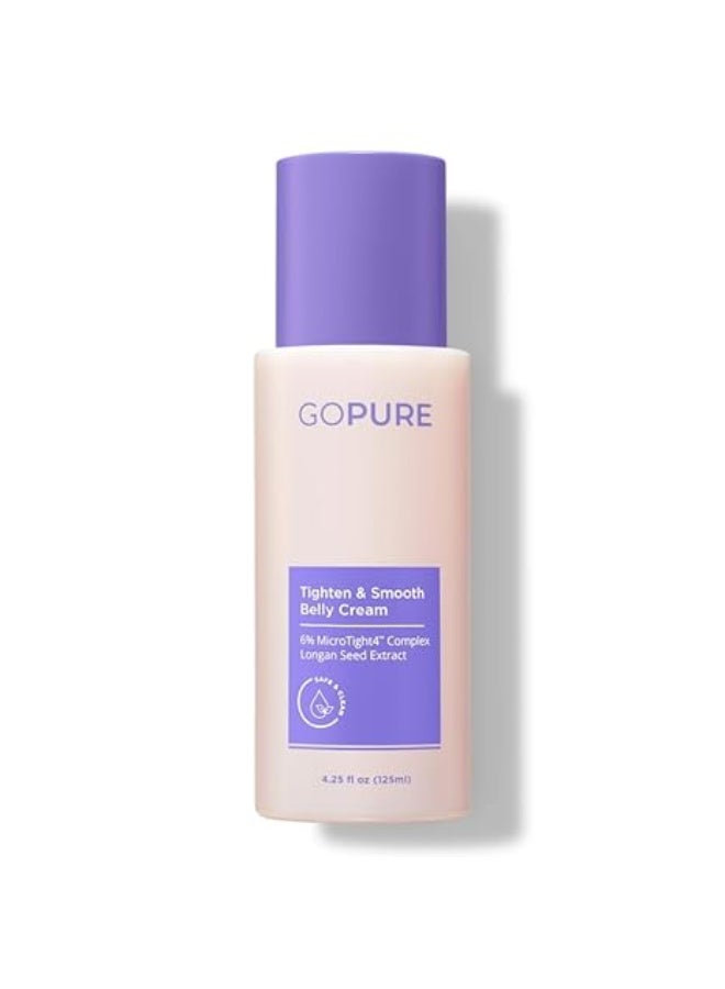goPure Firming Belly Cream - Body Firming Moisturizer for Visible Cellulite & Stretch Mark Reduction, 4.25oz - Image 1