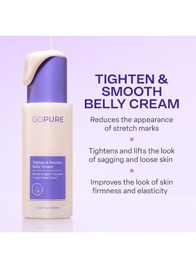 goPure Firming Belly Cream - Body Firming Moisturizer for Visible Cellulite & Stretch Mark Reduction, 4.25oz - Image 2