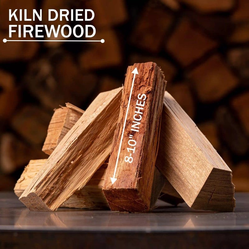 Old Potters Kiln Dried Firewood - Hickory, 1100 Cu. in, 16-18 Logs ~ 8" x 2.5" Logs. Cooking Wood for Grilling, Smoking, and Firepits, Hickory. - Image 2