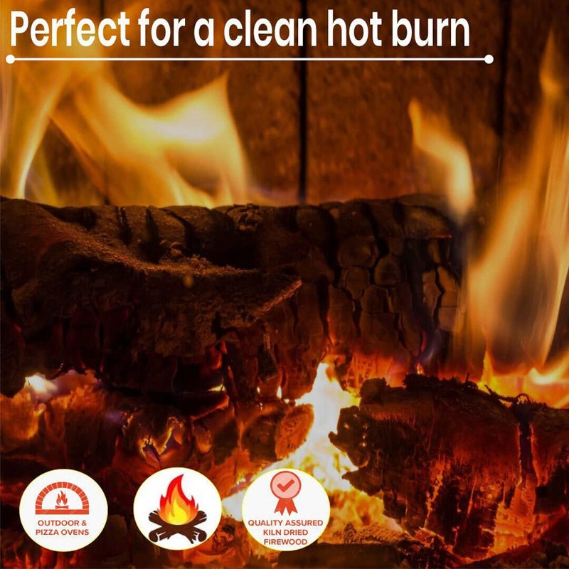 Old Potters Kiln Dried Firewood - Hickory, 1100 Cu. in, 16-18 Logs ~ 8" x 2.5" Logs. Cooking Wood for Grilling, Smoking, and Firepits, Hickory. - Image 5