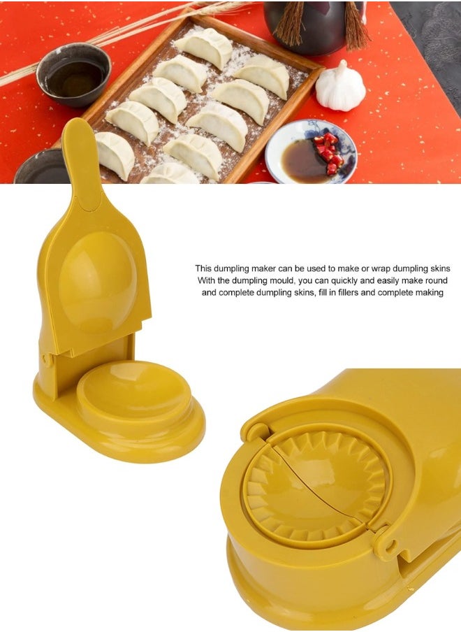 JUNARIS - 2 in 1 Dumpling Maker Manual Dumpling Dough Press tool, Samosa maker,Pelmeni Maker,Gyoza Maker, Mouth Bag Shaper, DIY Dumplings Skin Maker for Dumpling, Ravioli, Making, Dumpling Making Device Machine Multifunctional Empanada Press for Home Kitchen Use - Image 1