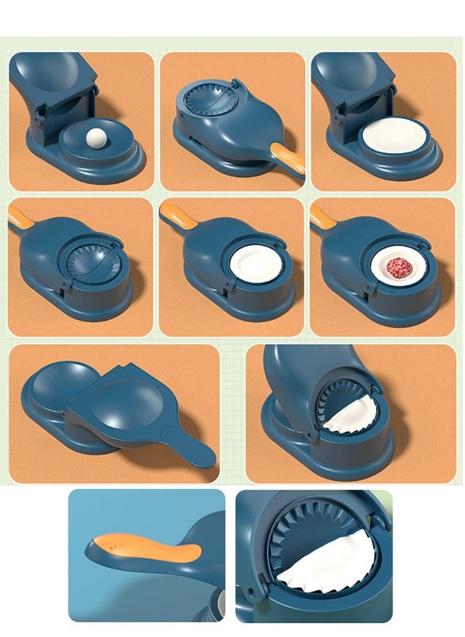 JUNARIS - 2 in 1 Dumpling Maker Manual Dumpling Dough Press tool, Samosa maker,Pelmeni Maker,Gyoza Maker, Mouth Bag Shaper, DIY Dumplings Skin Maker for Dumpling, Ravioli, Making, Dumpling Making Device Machine Multifunctional Empanada Press for Home Kitchen Use - Image 1