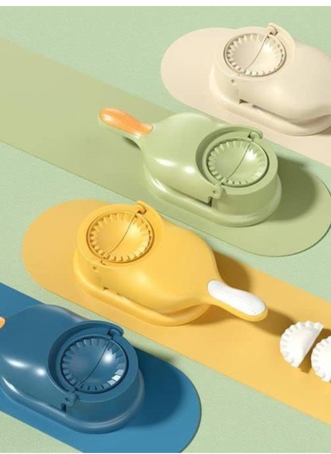 JUNARIS - 2 in 1 Dumpling Maker Manual Dumpling Dough Press tool, Samosa maker,Pelmeni Maker,Gyoza Maker, Mouth Bag Shaper, DIY Dumplings Skin Maker for Dumpling, Ravioli, Making, Dumpling Making Device Machine Multifunctional Empanada Press for Home Kitchen Use - Image 1