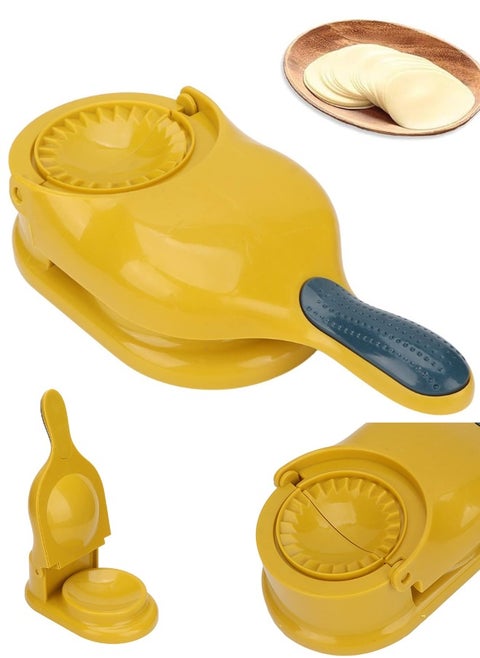 2 in 1 Dumpling Maker Manual Dumpling Dough Press tool, Samosa maker,Pelmeni Maker,Gyoza Maker, Mouth Bag Shaper, DIY Dumplings Skin Maker for Dumpling, Ravioli, Making, Dumpling Making Device Machine Multifunctional Empanada Press for Home Kitchen Use