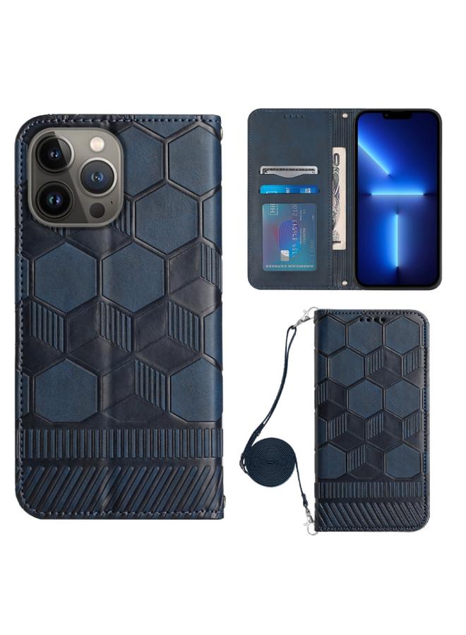 Zaboon Case For iPhone 13 Pro Max Crossbody Football Texture Magnetic PU Phone Case - Image 1