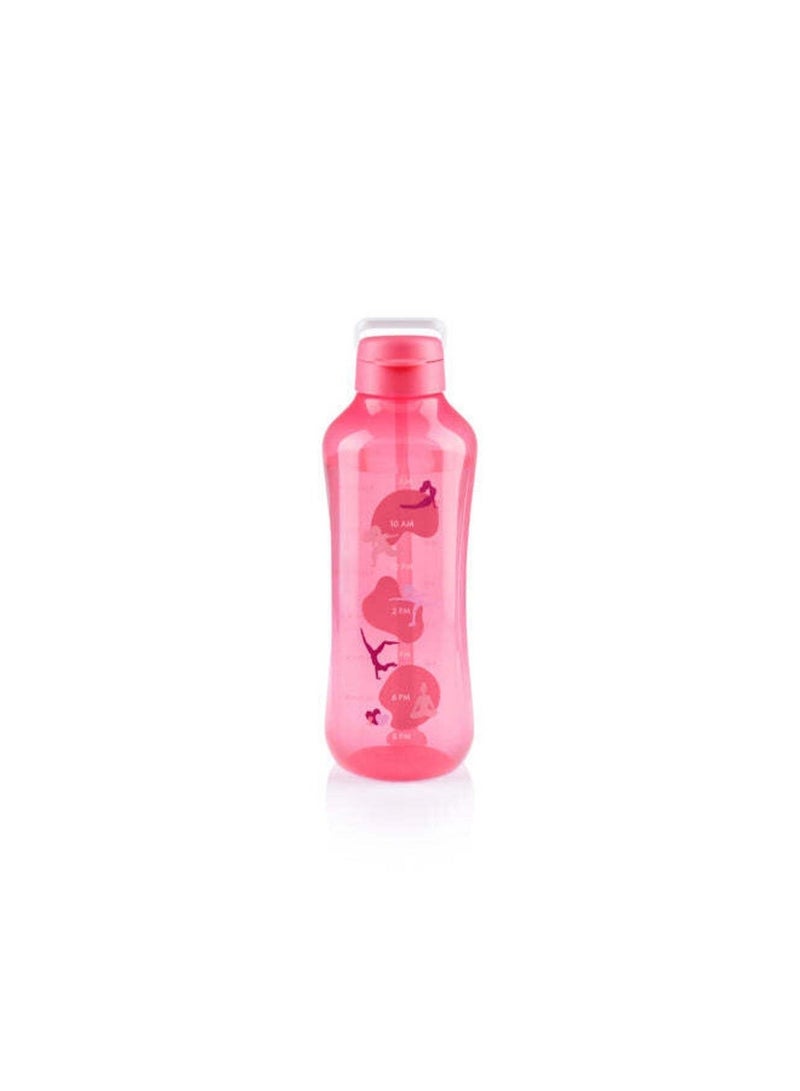 Tupperware Aquavibe Bottle 2L (Pink) with Straw – Leak-Proof, BPA-Free Plastic, Easy-Sip Flip Lid - Image 3