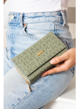 Just Polo Women's Green Wallet & Card Holder JP0001  - Image 1