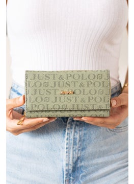 Just Polo Women's Green Wallet & Card Holder JP0001  - Image 3