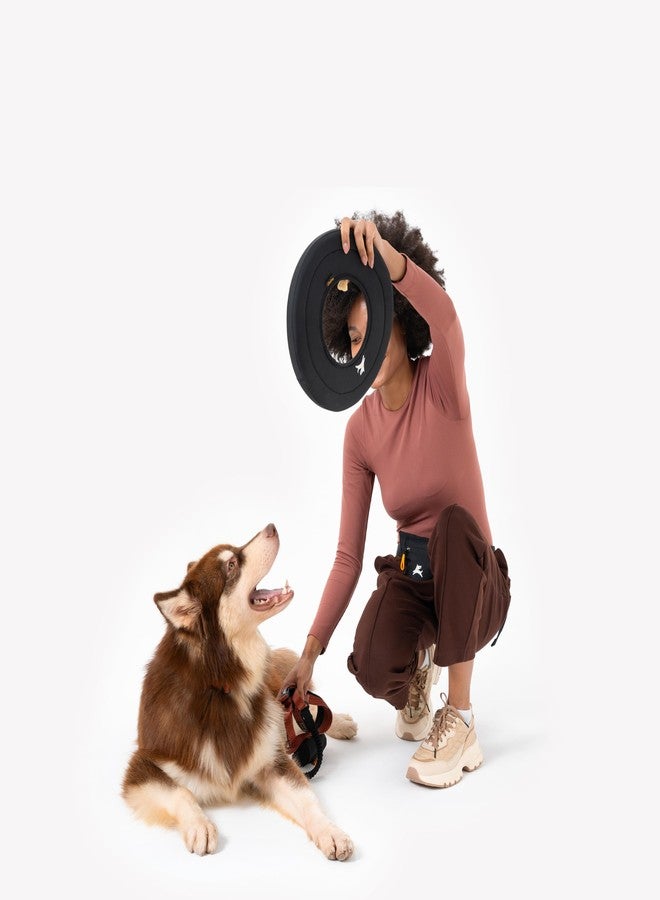 OllyDog أولي دوغ سوبر فلاير | فريسبي متين للكلاب | قرص طائر ناعم وخفيف الوزن | لطيف على الأسنان واللثة | لعبة خارجية مقاومة للماء (رافن) - Image 4