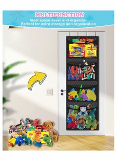 Excefore 1 Pce Door Finisher Storage Plush Toy Hanging Large Capacity Toy Storage Bag  - Image 4
