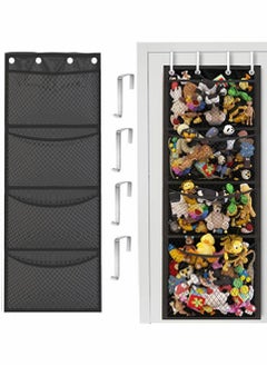 Excefore 1 Pce Door Finisher Storage Plush Toy Hanging Large Capacity Toy Storage Bag  - Image 1
