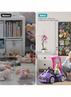 Excefore 1 Pce Door Finisher Storage Plush Toy Hanging Large Capacity Toy Storage Bag  - Image 2