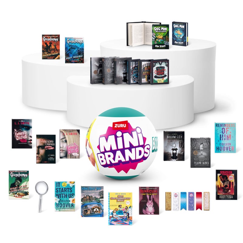 Mini Brands Books Capsule by ZURU Real Miniature Book Brands Collectible Toy, Capsules of 5 Mystery Miniature Books with Real readable Pages and Accessories for Kids, Teens, Adults (Single Capsule) - Image 3