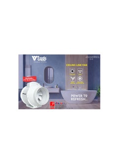 Veto Veto 6 Inch 220V Silent Mix Flow/Inline Duct Fan/Duct Exhaust/Inline Exhaust/Circular Inline Fan, Low Noise, for Bathroom, Kitchen, Hotal, Coffee Shop Warehouse, etc Ventilation  - Image 2