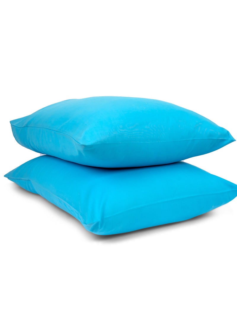 Home of linens طقم غطاء وسادة قطن تركواز 50x70  - Image 2