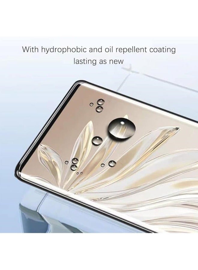 Compatible with Honor Magic V3 [2+2 Pack] Protection Film, 2 Pack HD Screen Protector, 2 Pack HD Clear Tempered Glass Lens Film, Anti-scratch 9H Hardness - Image 3