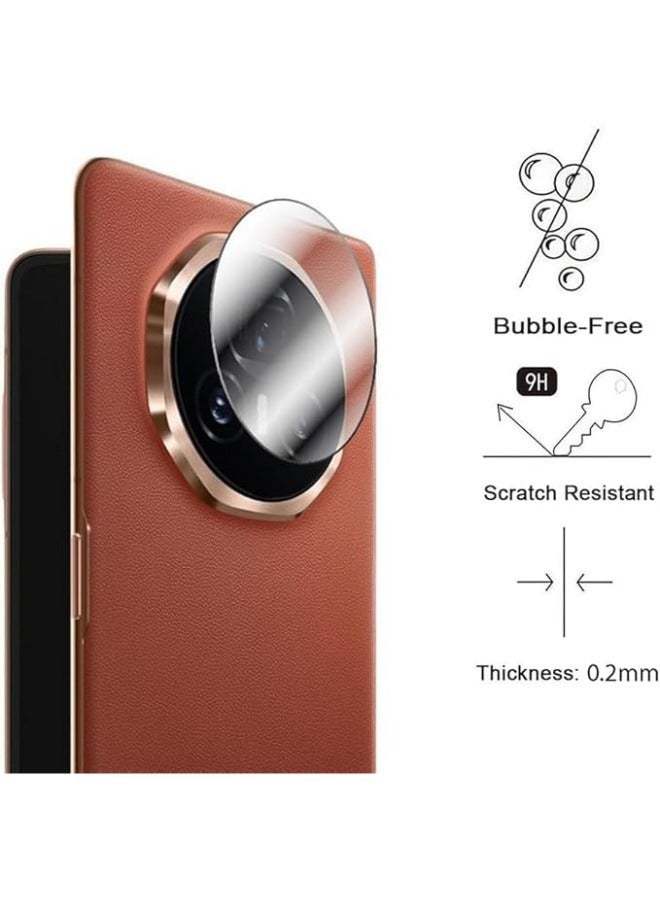 Compatible with Honor Magic V3 [2+2 Pack] Protection Film, 2 Pack HD Screen Protector, 2 Pack HD Clear Tempered Glass Lens Film, Anti-scratch 9H Hardness - Image 5