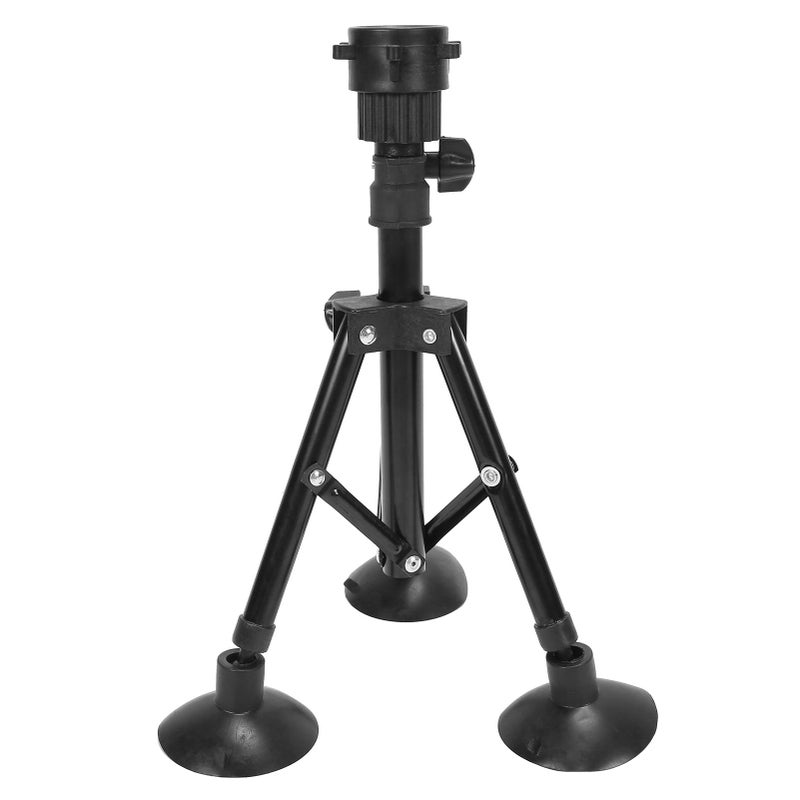 Metal Mannequin Head Stand Adjustable Hairdressing Training Head Tripod AccessoryBlack - Image 2