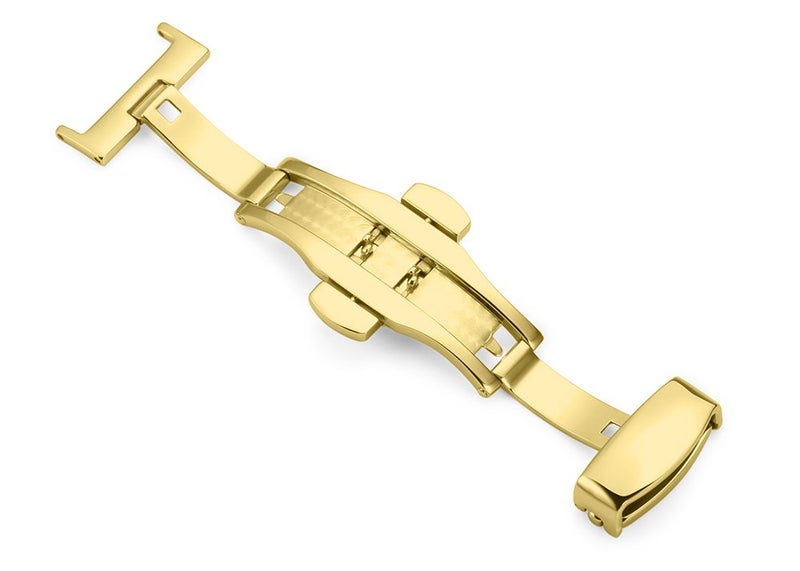 iStrap Stainless Steel Deployment Clasp Buckle Fasten Gold Black Silver Rose Gold Watchband Clasp 16mm 18mm 20mm 22mm - Image 5