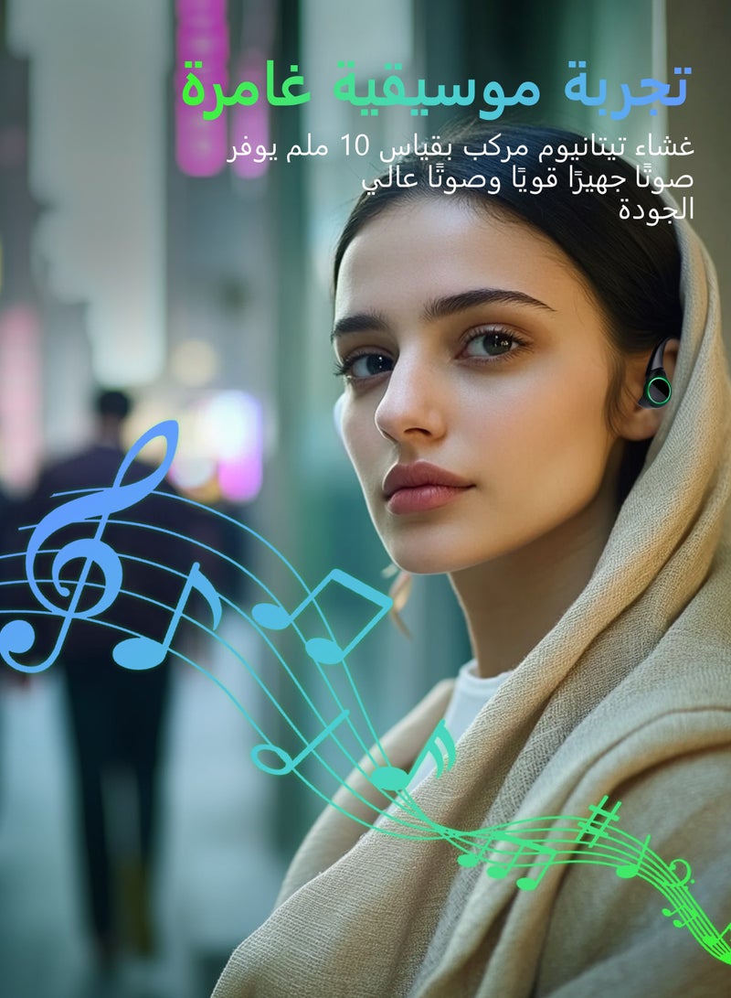 Litus Bluetooth Headphones for Sports,Wireless Earbuds BT5.3,Bluetooth Wireless Earphones with 20-Hour Playtime, IPX5 Waterproof, LED Display, and HiFi Sound, in-Ear earbubs for Sport Running - Image 4