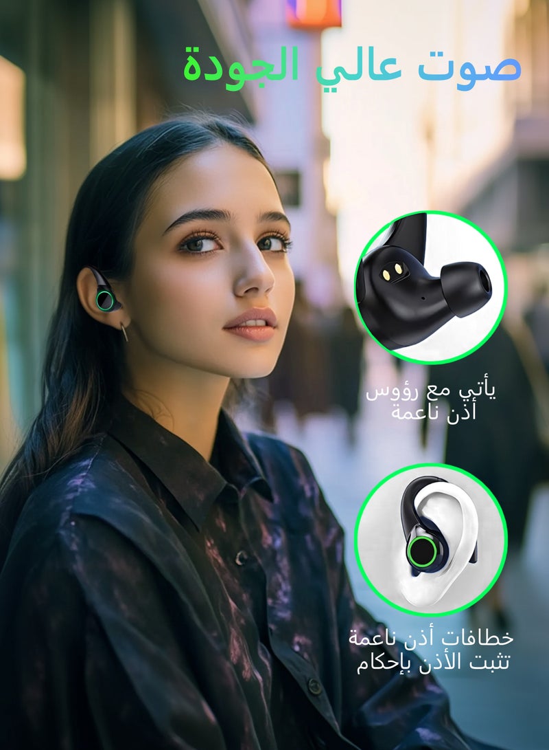 Litus Bluetooth Headphones for Sports,Wireless Earbuds BT5.3,Bluetooth Wireless Earphones with 20-Hour Playtime, IPX5 Waterproof, LED Display, and HiFi Sound, in-Ear earbubs for Sport Running - Image 5