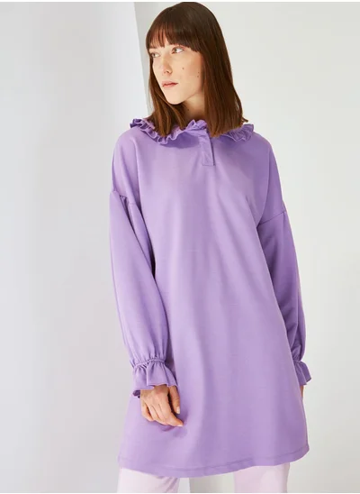 trendyol Ruffle Detail Tunic Top