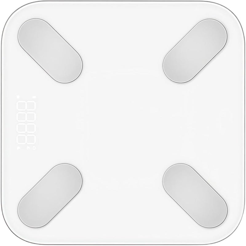 LCD Display Digital Body Fat Scale, Rechargeable 11 in Tempered Glass Bathroom Weighing Scale, Accurate Readings - Image 1