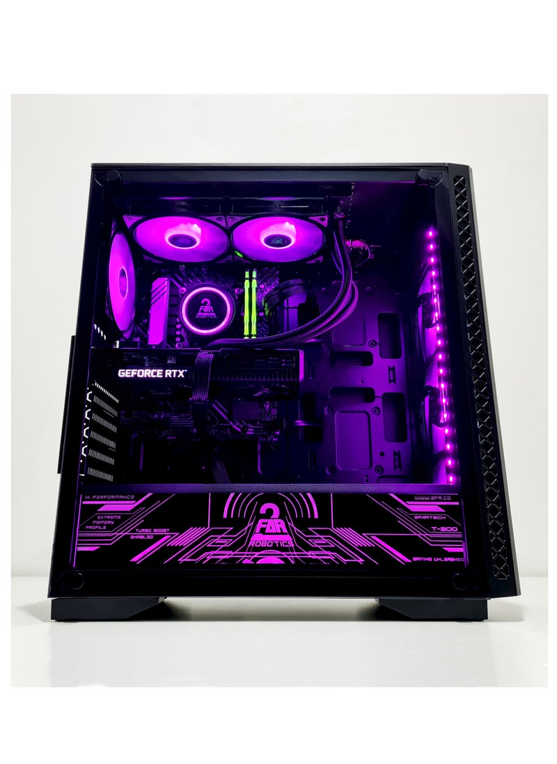 2 FAR ROBOTICS Liquid Cooled ARGB Gaming PC, Intel i7-14700F, AMD Radeon 7700XT, 32GB DDR5, 2TB NVME M.2 SSD, 750Watts PSU, Windows 11 pro, 1 Year Warranty  - Image 2