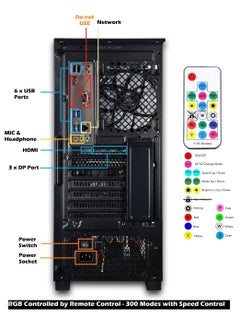 2 FAR ROBOTICS Liquid Cooled ARGB Gaming PC, Intel i7-14700F, AMD Radeon 7700XT, 32GB DDR5, 2TB NVME M.2 SSD, 750Watts PSU, Windows 11 pro, 1 Year Warranty  - Image 4