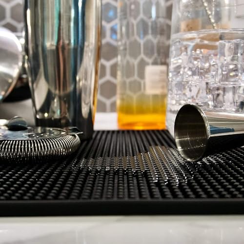 Highball  Chaser Highball & Chaser Bar Mat 18 x 12, Thick Durable and Stylish Bar Mat for Spills. Non Slip, Non-Toxic, Service Mat for Coffee, Bars, Restaurants Counter Top - Image 4